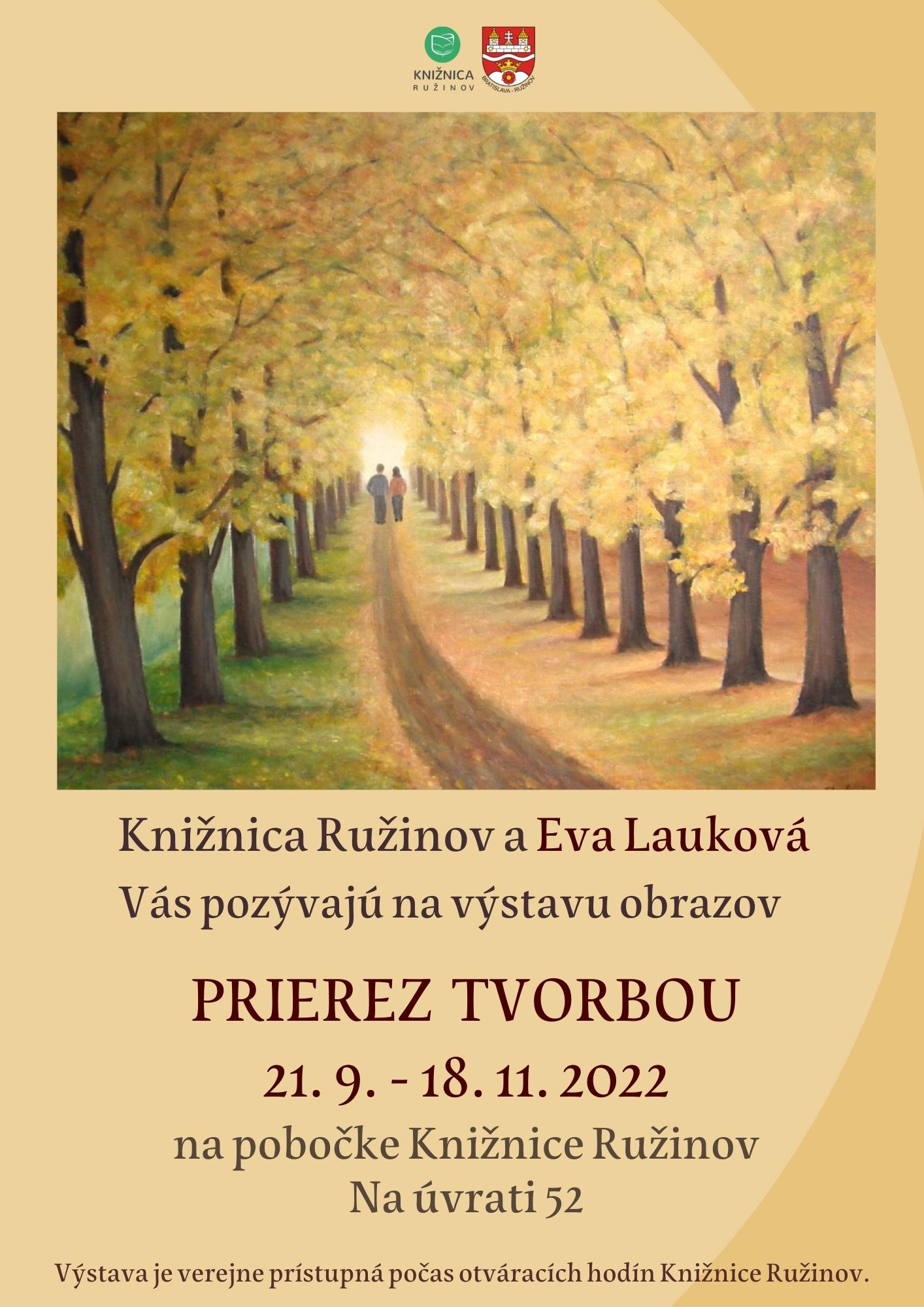 Pozvánka – výstava obrazov p. Lauková – A4