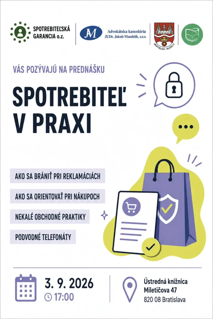 SPOTREBITEĽ V PRAXI – Prednáška